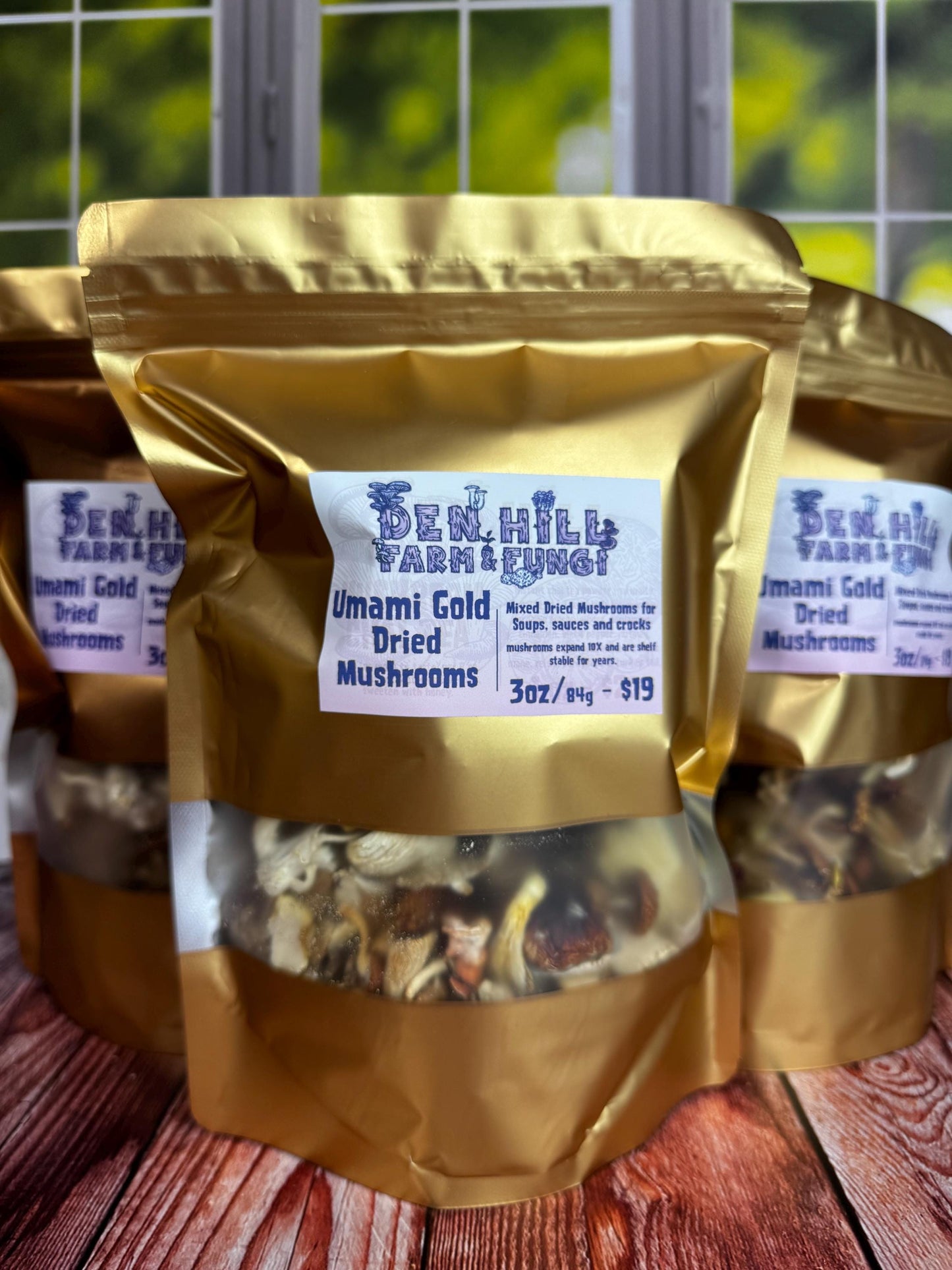 Our Gourmet & Functional Mixed Dried Mushroom (Lions Mane, Maitake, Shiitake, Oyster, Chestnut, Enoki) add to soup, crooks, whatever!
