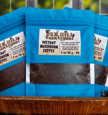 Instant Mushroom Coffee: Lions Mane, Reishi, Cordyceps & Turkey Tail