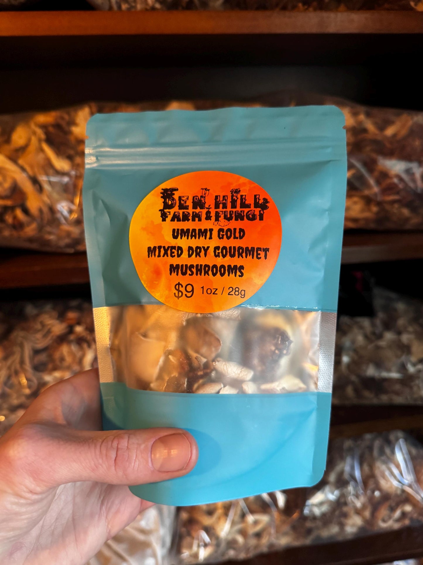 Umami Gold Dried Gourmet Mushrooms: USA Grown Appalachian Blend